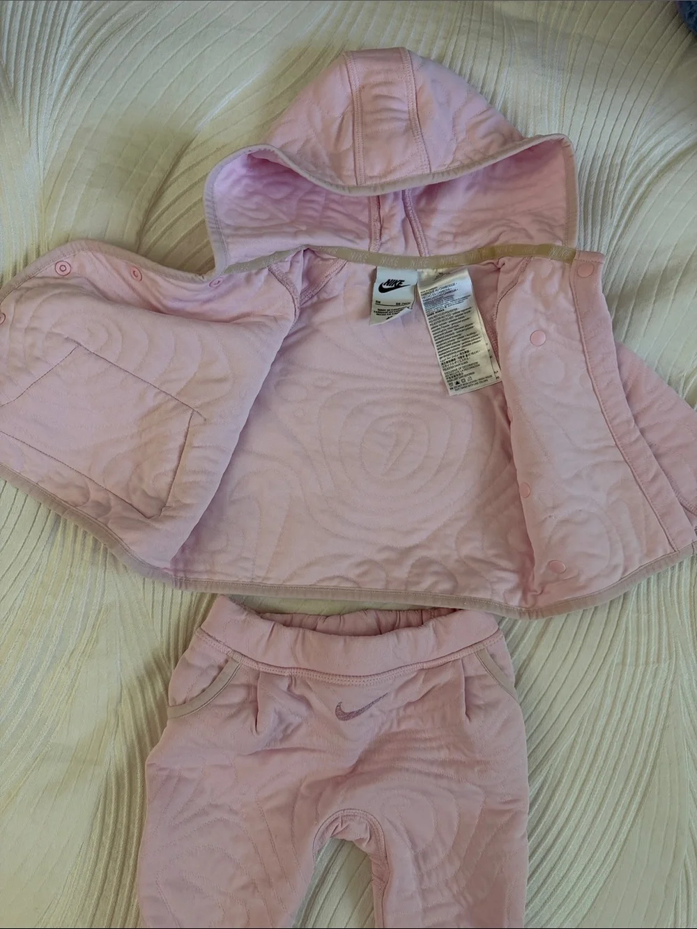 Nike Light Pink Baby Hoodie & Jogger Set